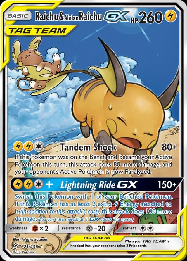 Raichu & Alolan Raichu GX