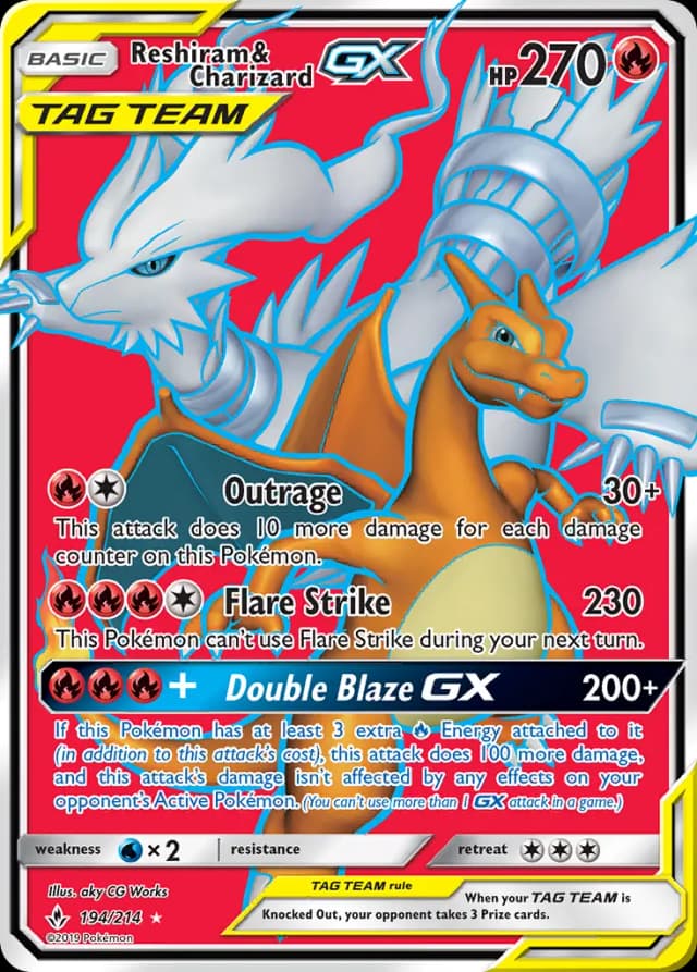 Reshiram & Charizard GX