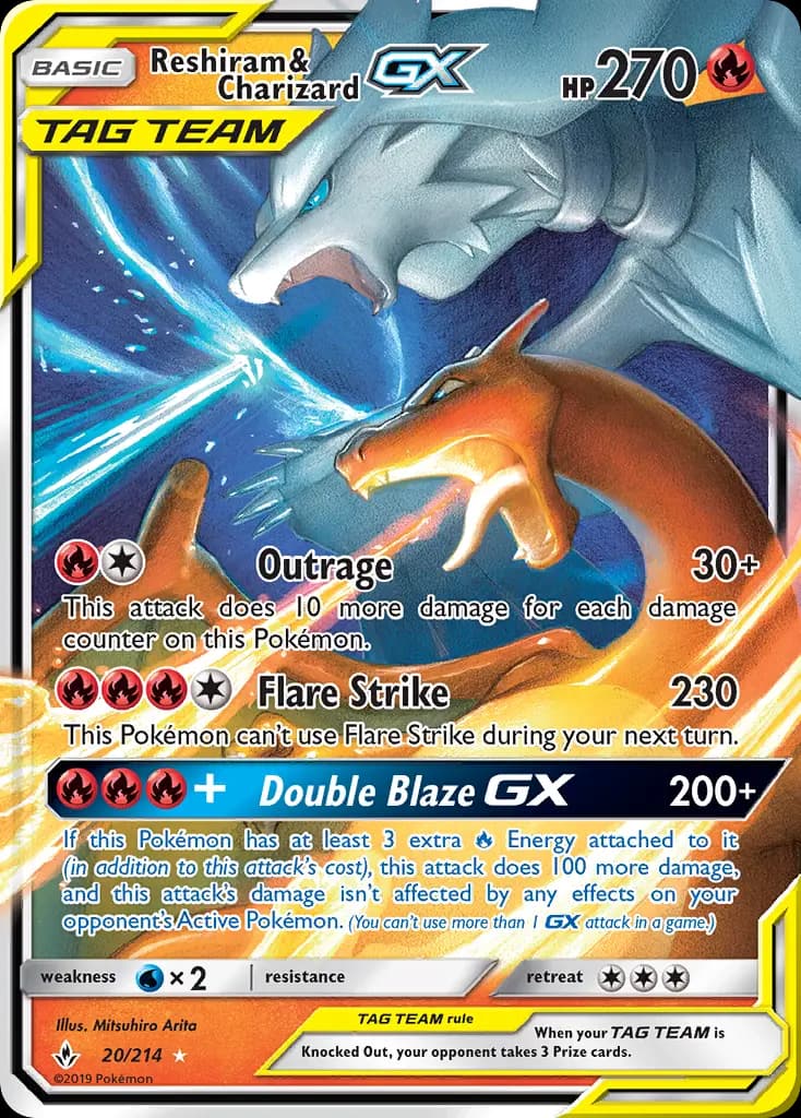 Reshiram & Charizard GX