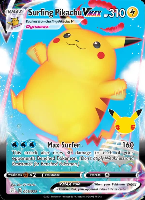 Surfing Pikachu VMAX